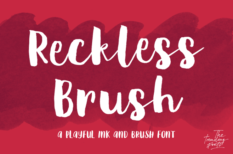 Reckless Brush字体 1