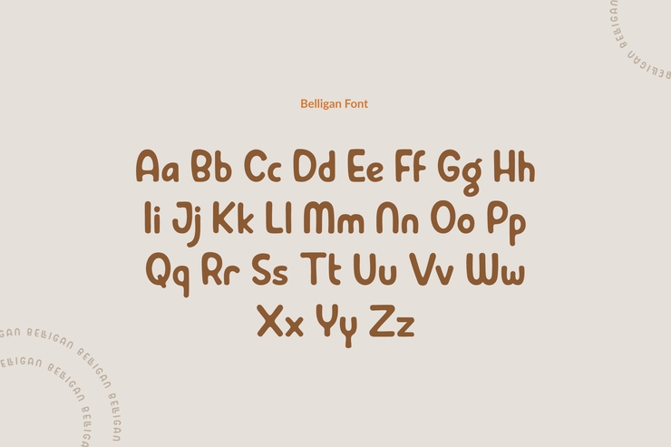 Belligan字体 5