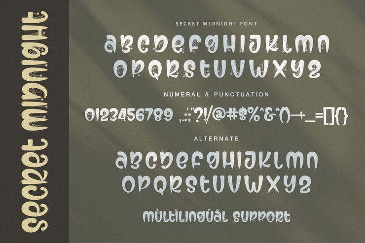 Secret Midnight字体 2