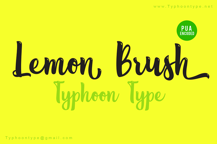 Lemon Brush字体 1