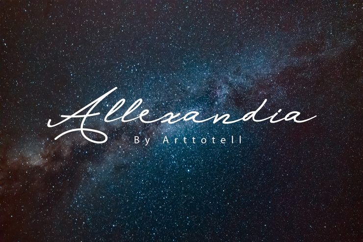 Allexandia字体 6