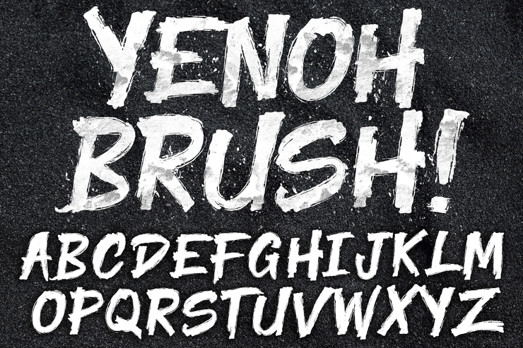 Yenoh Brush字体 1