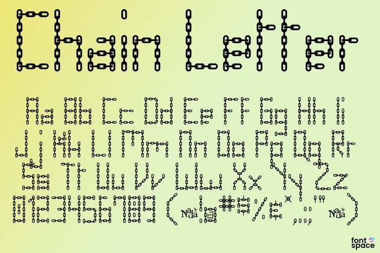 Chain Letter字体 1