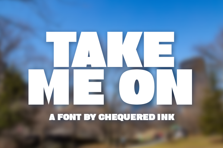 Take Me On字体 1