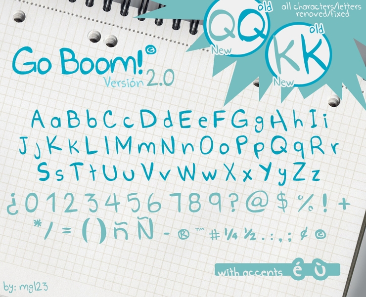 Go Boom!字体 1