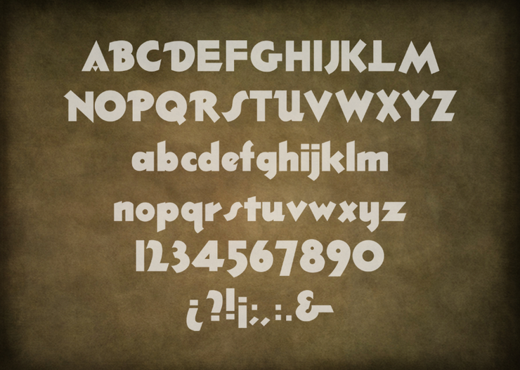 Thick Deco字体 1