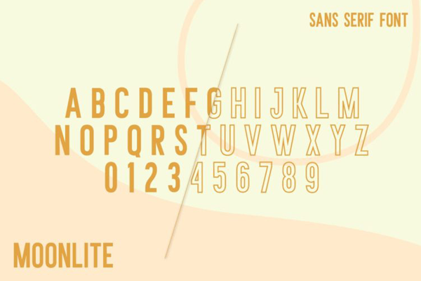 Moonlite Solid字体 3