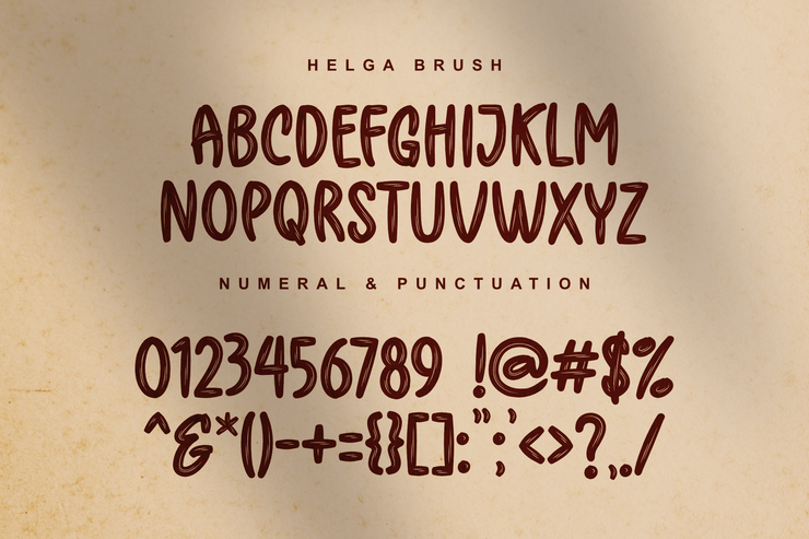 Helga Brush字体 1