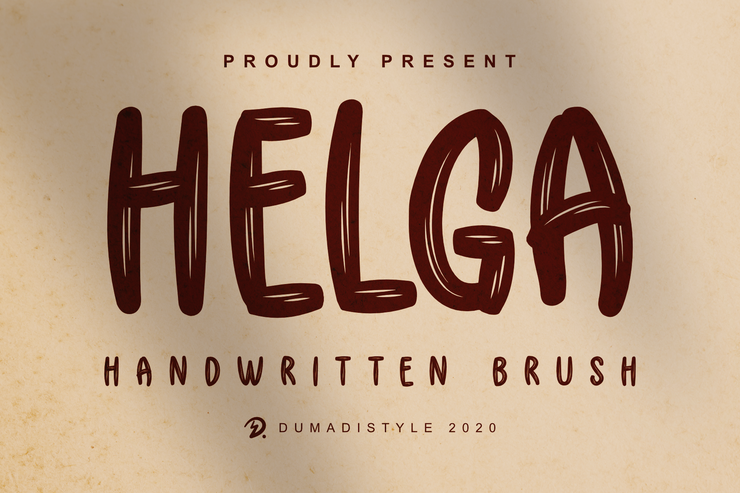 Helga Brush字体 2