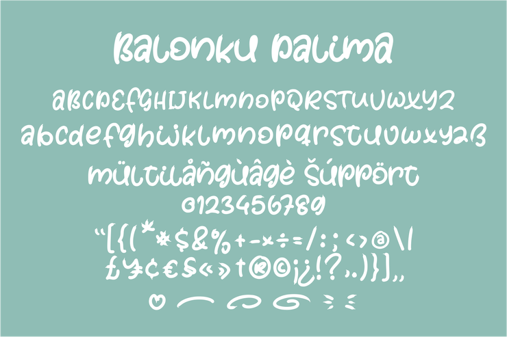 Balonku Dalima字体 6