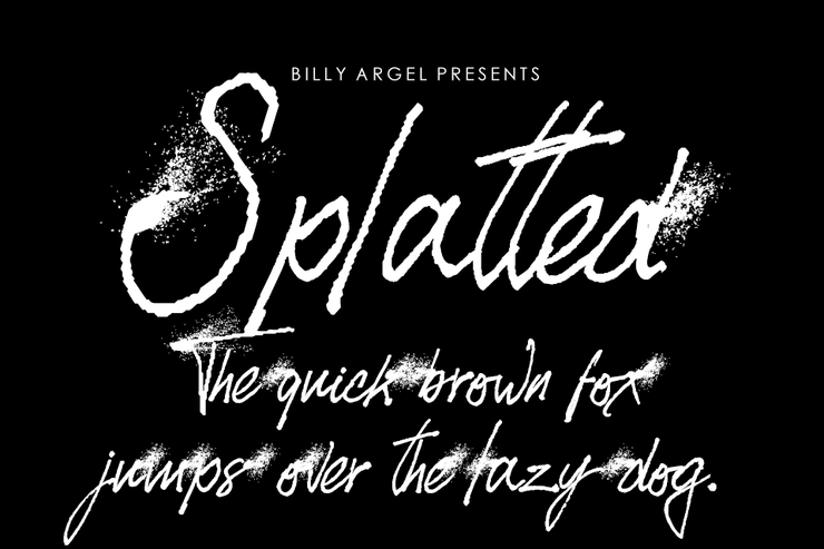 SPLATTED字体 1