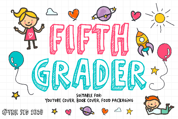 Fifth Grader字体 3