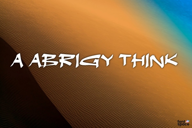 a Abrigy Think字体 1
