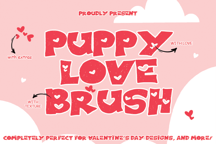 PUPPY LOVE BRUSH字体 1