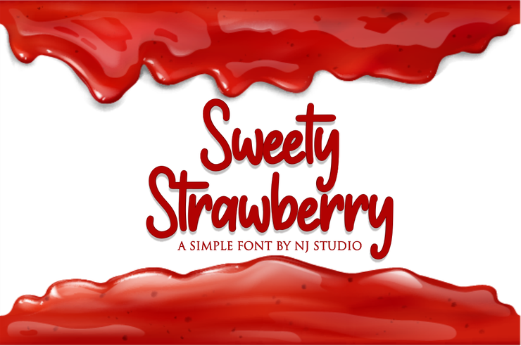 Sweety Strawberry字体 5