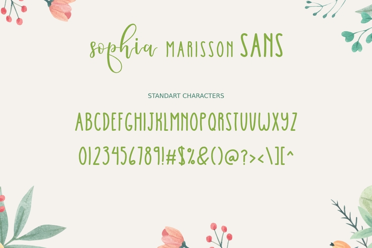 Sophia Marisson字体 1