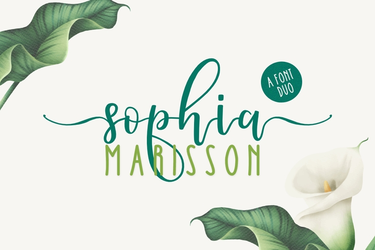 Sophia Marisson字体 5