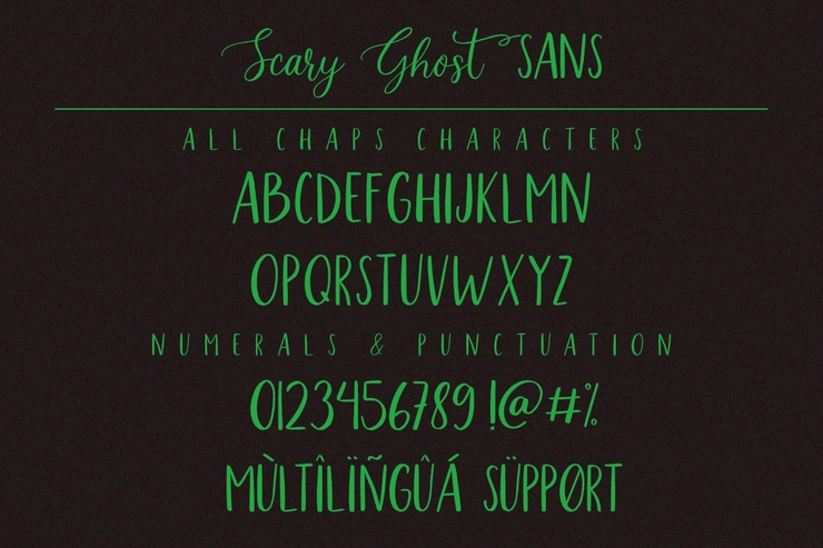 Scary Ghost Script字体 6