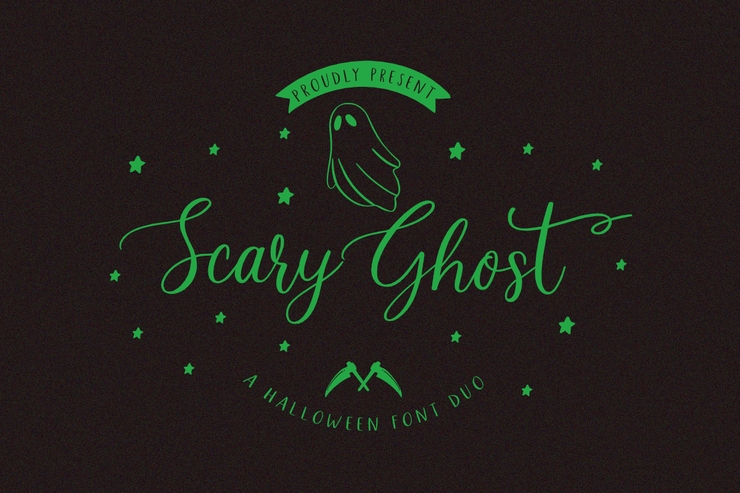 Scary Ghost Script字体 7