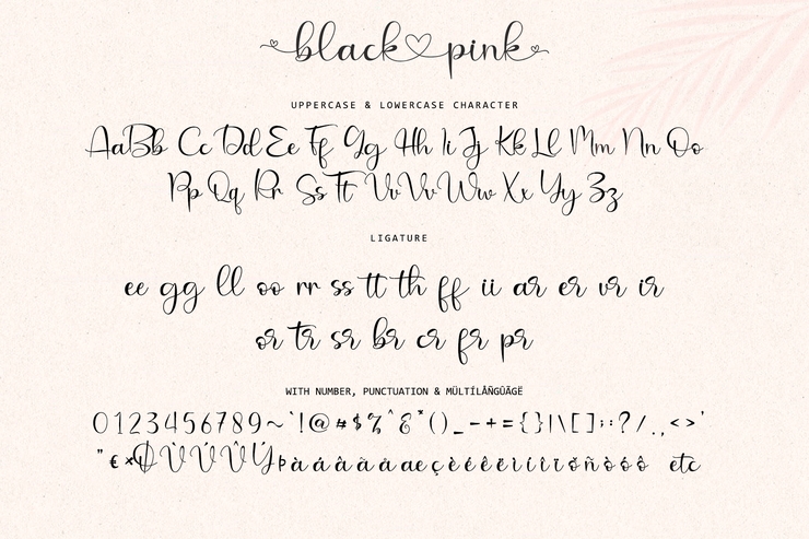blacklovepink -字体 8