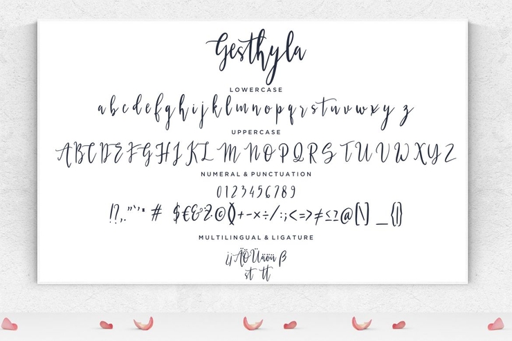 Gesthyla Calligraphy Modern字体 2