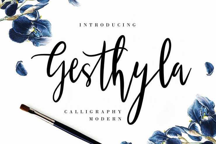 Gesthyla Calligraphy Modern字体 6
