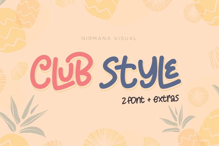 Club Style字体 1