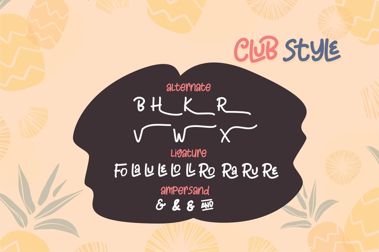 Club Style字体 4