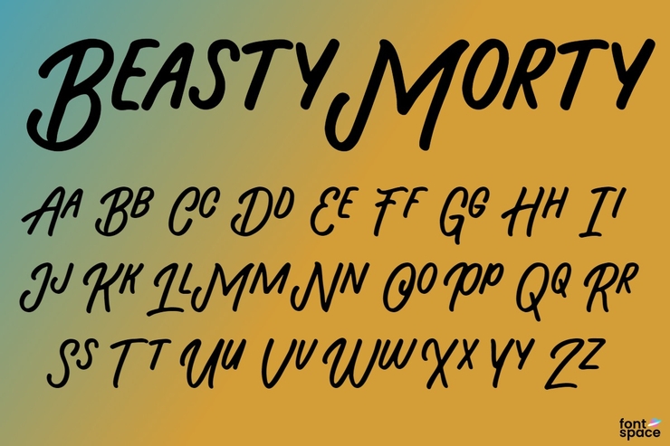 Beasty Morty字体 1