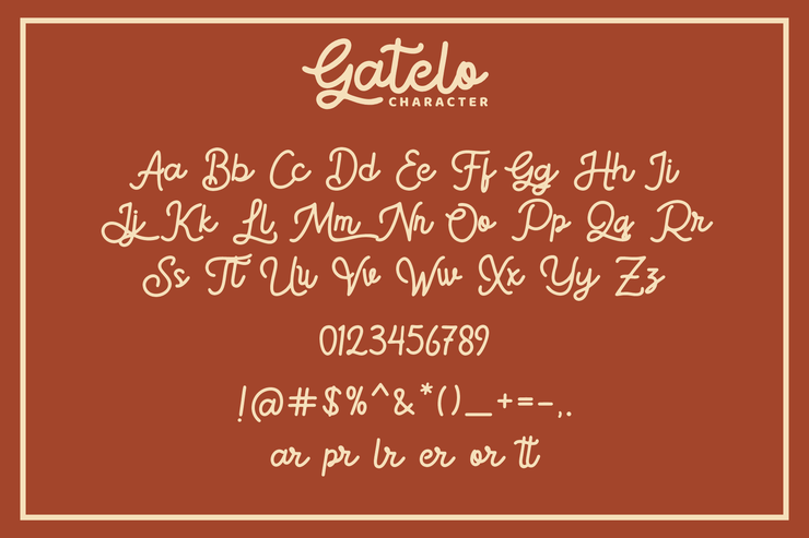 Gatelo字体 9