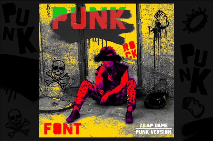 ZILAP GAME PUNK字体 3