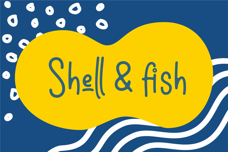 Shell & fish字体 5