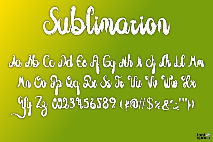 Sublimation字体 2