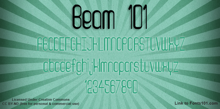 Beam 101字体 2