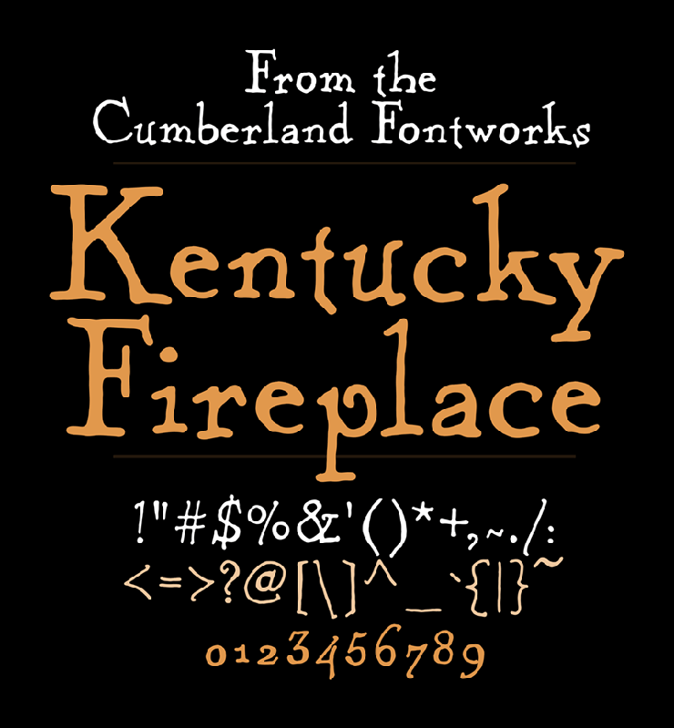 Kentucky Fireplace字体 1