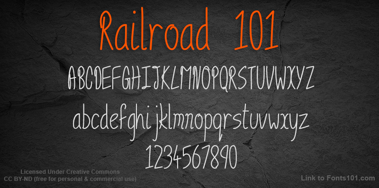 Railroad 101字体 1
