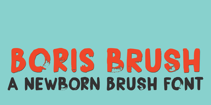 DK Boris Brush字体 1