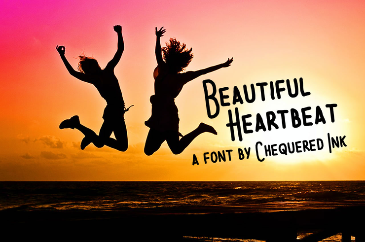 Beautiful Heartbeat字体 1