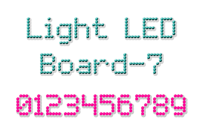 Light LED Board-7字体 1