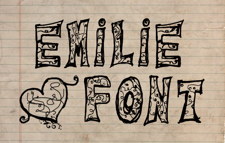 Emilie字体 1