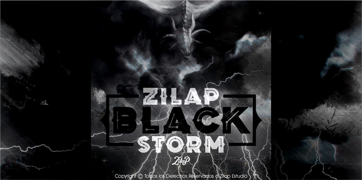 Zilap Black Storm字体 2