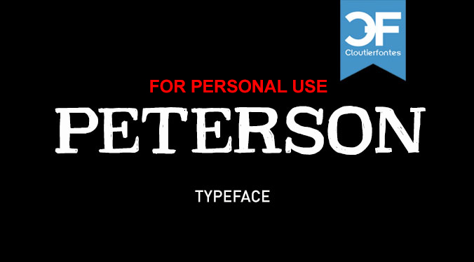 CF Peterson字体 1