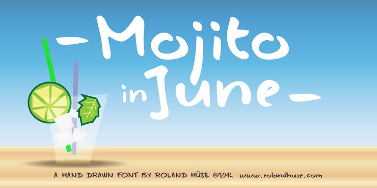 Mojito in June字体 1