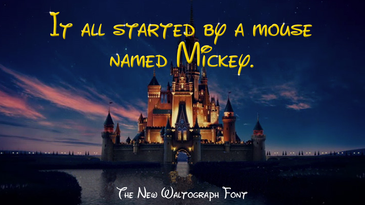 New Waltograph字体 5