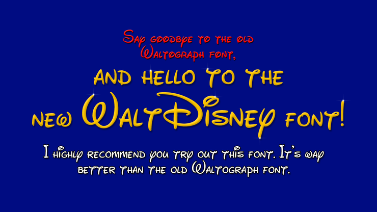 New Waltograph字体 6