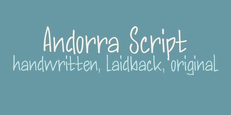 DK Andorra Script字体 1
