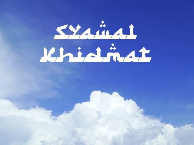 Syawal Khidmat字体 1