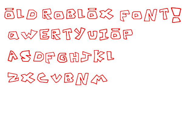 Old Roblox字体 1