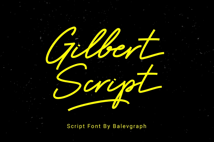 Gilbert Script字体 2