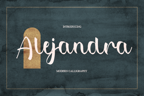 Alejandra字体 1